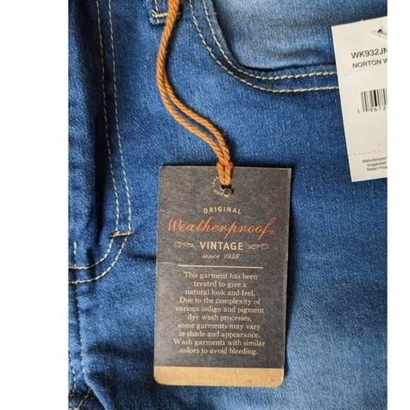 NEW Boys Weatherproof Jeans 16 Blue Slim Straight Comfort Stretch 30 x 29 Indigo - Picture 4 of 7